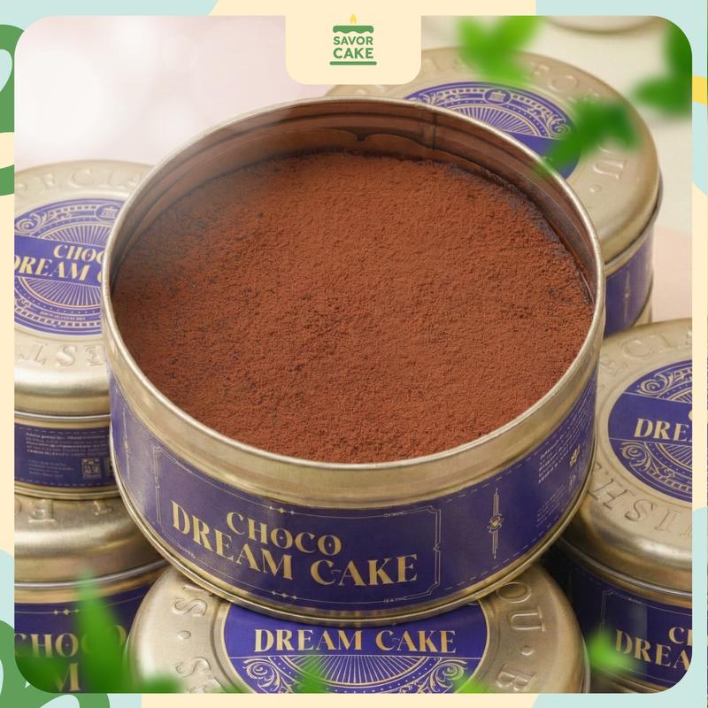   SAVOR CAKE  - TẶNG QUE CẮM HPBD - GIAO HN & HCM  Bánh đập Choco Dream hộp thiếc size lớn 435g - Caramel giòn cùng hạt óc chó và hạnh nhân mousse chocolate và ganache - Thiết kế sang trọng - Quà tặng lý tưởng 