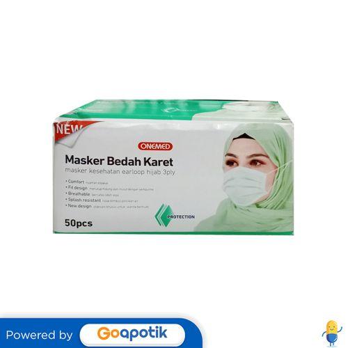 Gambar ONEMED 3PLY MASKER BEDAH KARET EARLOOP HIJAB BOX 50 PCS dari Apotek Sumber Wuni by GoApotik Kab. Malang Tokopedia