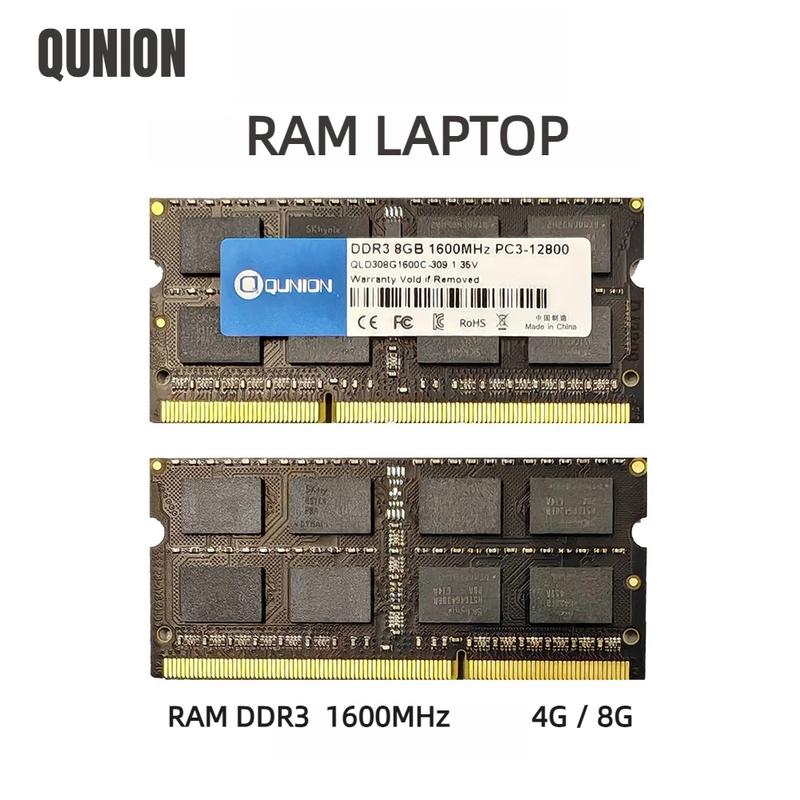 RAM Laptop QUNION 4GB / 8GB DDR3 | D3N - Hàng Chính Hãng