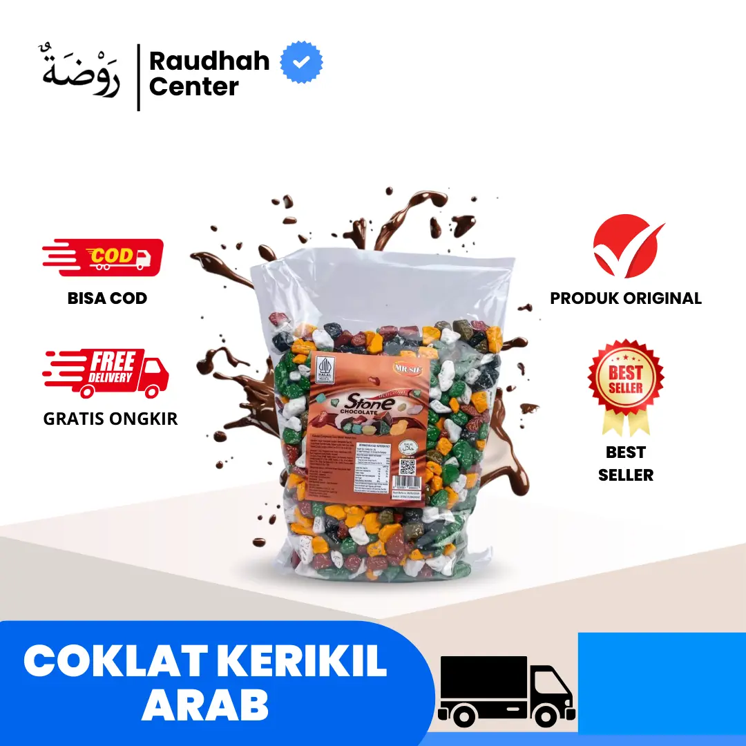 Cokelat Kerikil Arab Mr. Sif 1kg Oleh Oleh Haji dan Umroh - Food, Chocolate Cemilan Coklat Manis coklat  batu