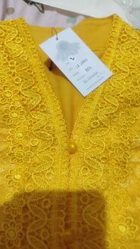 Product Review of Kebaya Brokat Kuning lapis furing kancing hidup from A**l 2