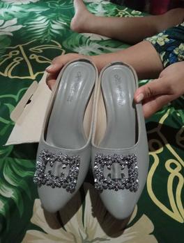 Product Review of HMF Yuiko High Heels Mules Wanita 7 cm AR08 from h**i k**u 0