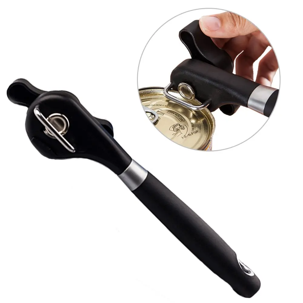 【SG Seller】 Truslink Can Opener Manual,Smooth Edge Safety Can Opener, Safe Side Cut Kitchen Opener &Handheld Easy Open for Seniors,Arthritic Hand Friendly Safe Kitchen Tool
