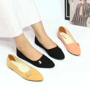 Flatshoes Wanita Loly untuk Kerja dan Santai - Hitam