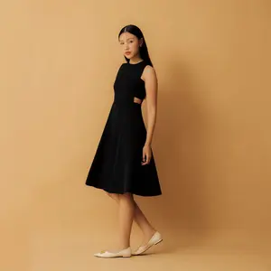 Cotton Code Dress Wanita Aveline Fit & Flare