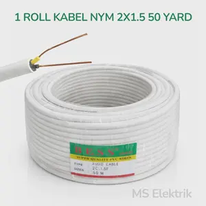 Kabel NYM Kawat 2x1.5 Harga 1 Roll 50 Yard