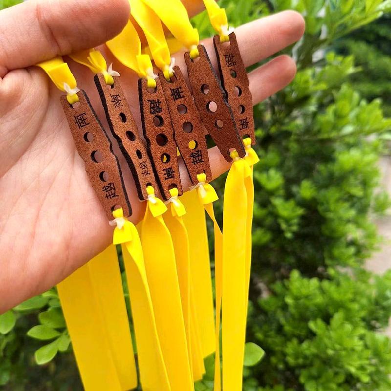 bộ 5 dây thun bắn bi dài 15cm và 20cm dày 0.55 VÀNG Precise khổ 13mm×19mm