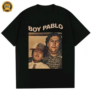 Kaos Distro Boy Pablo Escobar Regular fit cotton combad 30s.