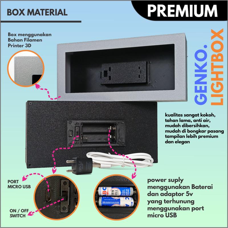 3D Anime Lightbox bleach Art lampu LED dekorasi kamar Kotak Usb Baterai 2