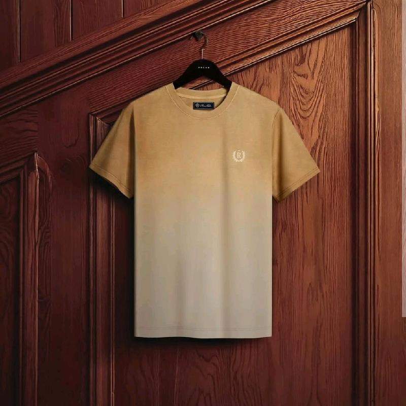 T-Shirt Rucas Essentials Gradation Tee | Two Tone Rib Size S-XXL Kaos Pria/Wanita Brown Grey 2