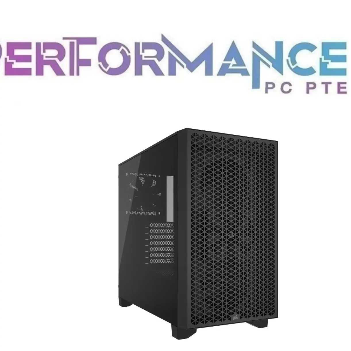 Corsair 3000D AIRFLOW Mid-Tower PC Case - Black/White Includes 2x SP120 ELITE fans (2 YEARS WARRANTY BY CONVERGENT SYSTEMS PTE LTD)
