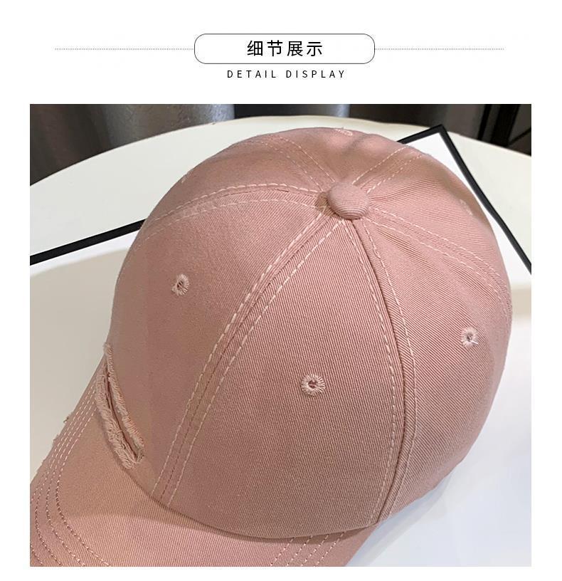 Product Introduction of Mũ Bóng Chày, Thời Trang Hợp Xu hướng Thiết Kế Lỗ, Chống Nắng, Dành Cho Nữ, Làm Cho Khuôn Mặt Trông Nhỏ Hơn, Phong Cách Hàn Quốc, Thương Hiệu Thời Trang Mùa Hè, Mũ Lưỡi Trai Màu Trắng, Thích Hợp Cho Nam Và Nữ 3