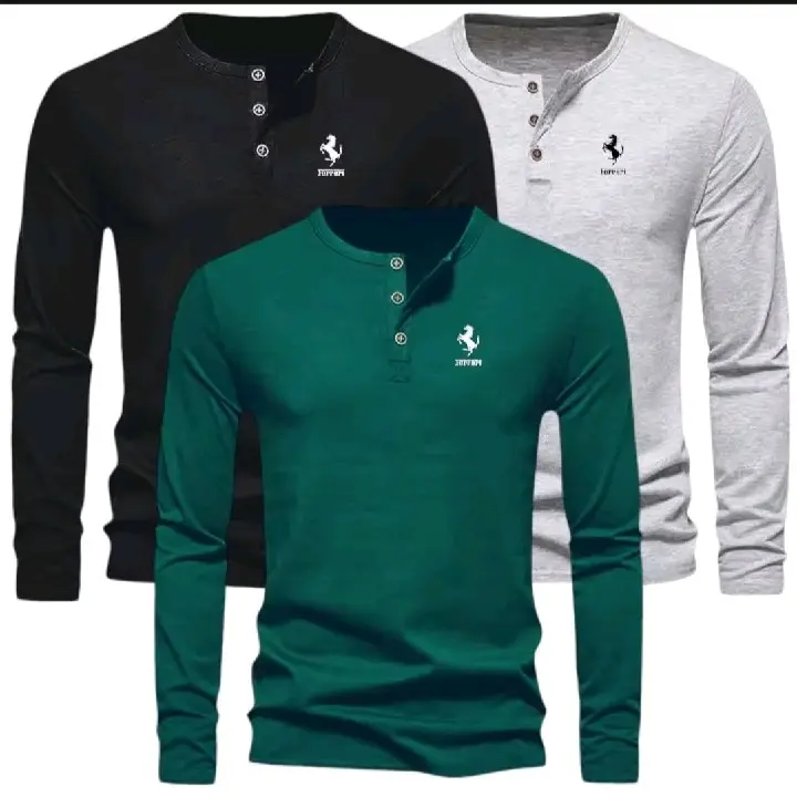 PAKET HEMAT ISI 3 PCS BAJUDISTRO KAOS KANCING PRIA LENGAN PANJANG elegan pas radang sukatani 6