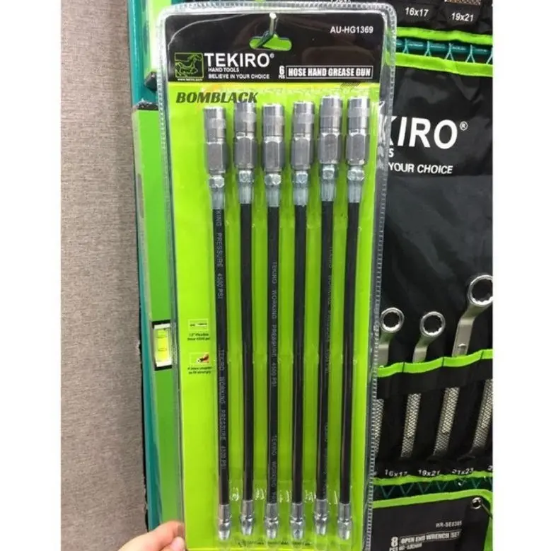 Termurah !! Tekiro Selang Grease Gun Set 6 Pcs Pompa Gemuk Hose Hand