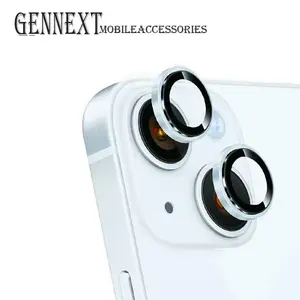 Gennext Ring Pelindung Camera For Iphone 15 15Plus Plus Ring Tempered Glass Pelindung lensa camera Protection Kamera Ponsel