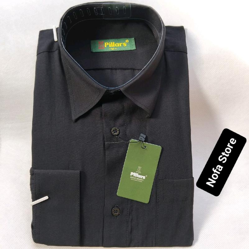 Kemeja Polos Lengan Panjang Pillars - Bahan Katun Viscose Lembut dan Nyaman Dipakai - Baju, Formal 0