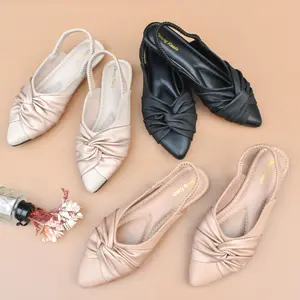 CZ - Cheung Kuedz Anggrek Flatshoes  Wanita Tali Karet Belakang