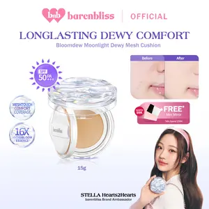 【BEST SELLING】BNB Barenbliss Bloomdew Moonlight Dewy Mesh Cushion 15g | Cushion Dewy SPF 50+ PA+++ Niacinamide Ringan Tahan hingga 24 jam Non Comedogenic Dermatology Tested Cream Glow Foundation Skin Tint Concealer