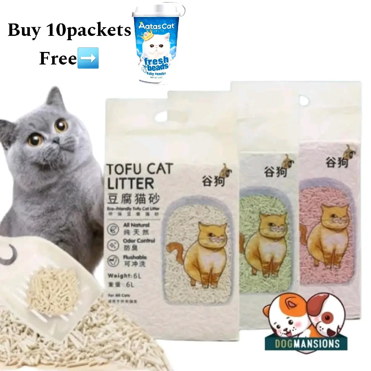Valley Tofu Cat Litter 6L (2.2kg)