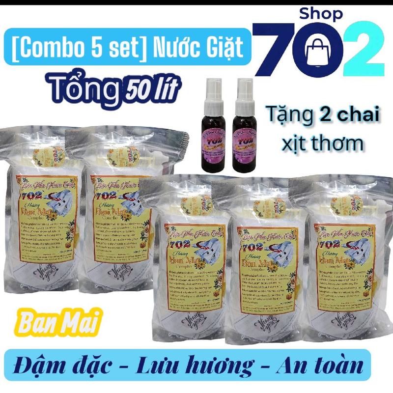  Combo 5 set Nước Giặt Giá Tiết Kiệm - Một set pha được 10 lít Làm Sạch 