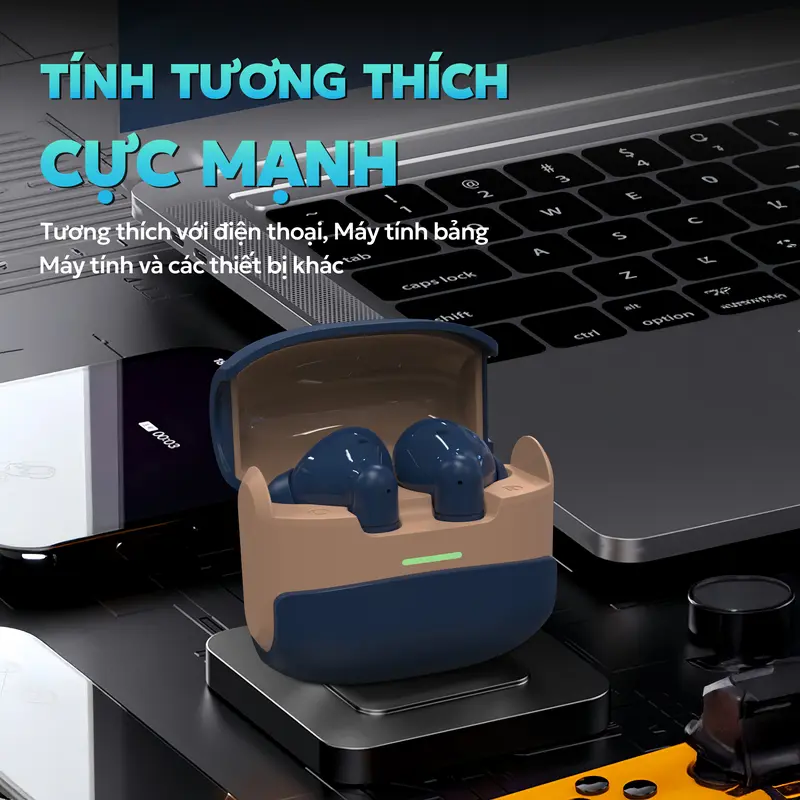 X6 Mới Nhất ENC Tai Nghe [2 Quà tặng] 1 Nhãn dán hoạt hình+1 Bao tay chơi game, Thiết kế viên nang không gian, Âm thanh nổi cấp độ HiFi, Mic tích hợp chống nước IPX5, Giảm tiếng ồn, Tương thích với iPhone và Android | BigBuy360 - bigbuy360.vn