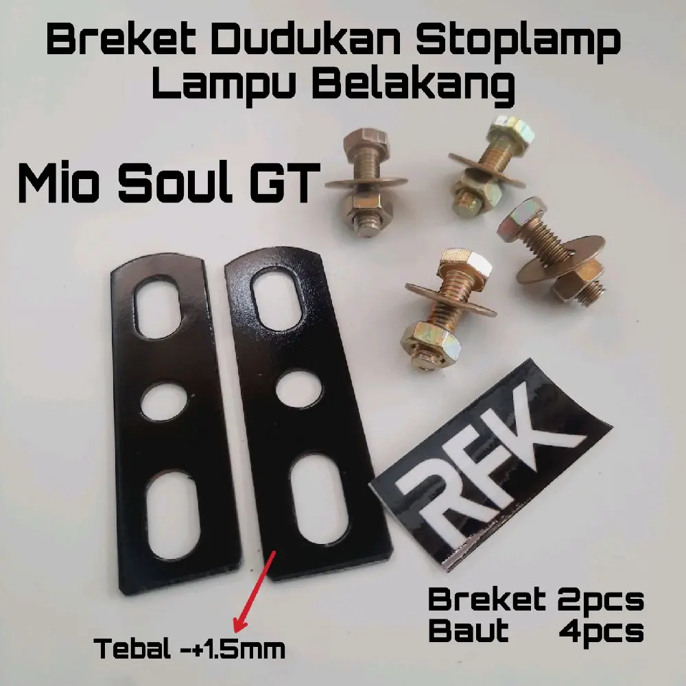 Breket Bracket Dudukan Stoplamp Lampu Belakang Anti Getar Motor Mio Soul GT 113 115 Free Baut 4pcs Motorcycle
