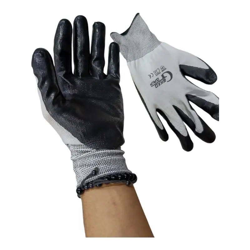 3 Pasang sarung tangan dewasa kerja proyek antislip touchscreen latex safety Gloves 6