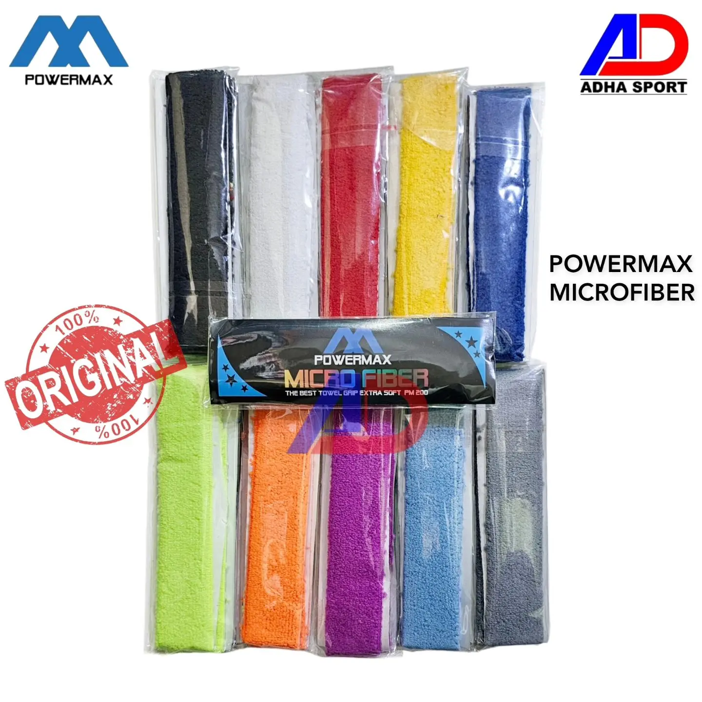 Grip Handuk Badminton Powermax MICRO FIBER Towel Grip Bulutangkis Original