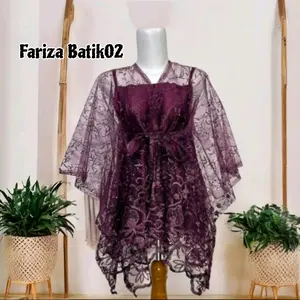 PREMIUM Cod Baju Atasan Wanita Kekinian / Outer Cardingan Tille Kebaya / Outer Brukat Tali / Outer Atasan Wanita Mewah Buat Acara Formal
