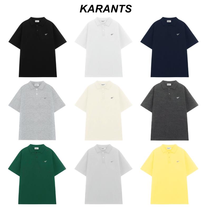 Áo Polo Trơn Logo Kim Loại 99k Karants Cotton Cá Sấu 250gsm Premium Form Oversize Nam Nữ Unisex Menswear Hot Trend 2025 - KR215