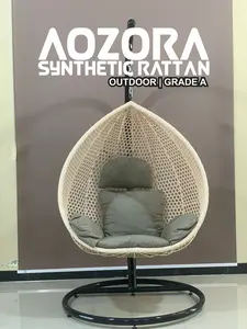 PEAR OUTDOOR KEMBANG TANJUNG Ayunan Gantung Rotan Sintetis Grade A Standar Ekspor Tahan Panas Hujan Anyaman Kembang Tanjung