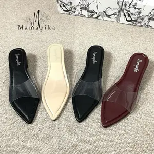 MAMAPIKA RAISA Sandal Wanita Mika Transparan Tinggi 3 cm Simpel Elegan untuk Penampilan Menarik Anda
