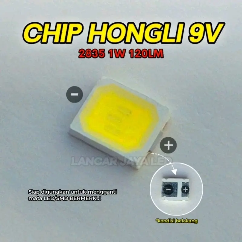 CHIP HONGLI 9V KOTAK ( 1 KLIP isi 100pcs CHIP )