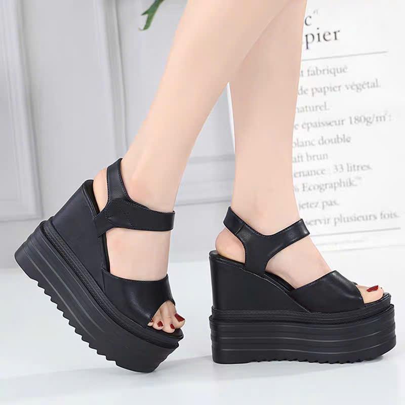 GIÀY SANDAL ĐẾ XUỒNG QUAI BẢNG 12P