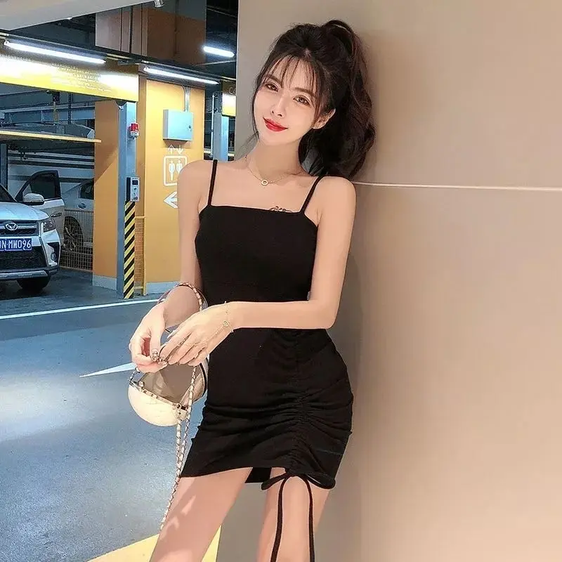 BAJU WANITA CLUB MALAM / DRESS MINI ELASTIS TALI SERUT