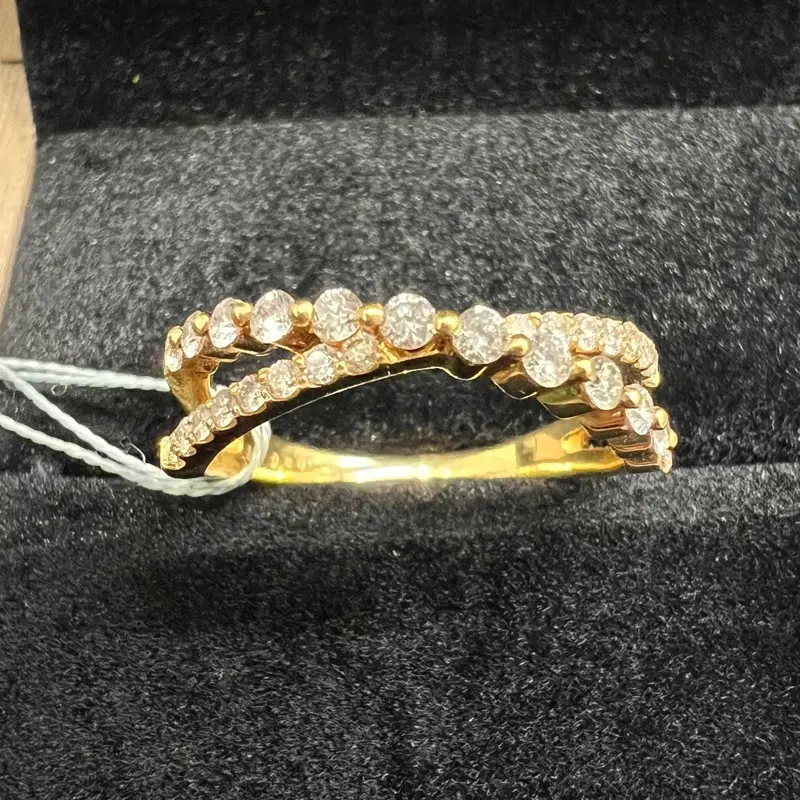 WG224 Asherée DIAMOND RING , K18YG 2.92 gms, DIA 0.6 cts, NET WT 3.04 gms
