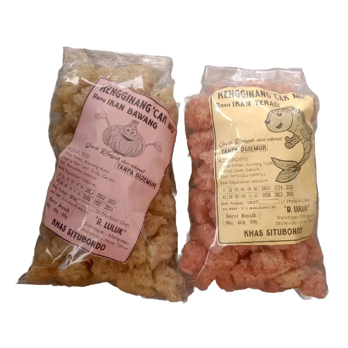 Rengginang Mentah Situbondo BUNDLE 2pcs Rasa Terasi Bawang Bentuk Jujjuk/Jumput Tanpa Dijemur ±400g