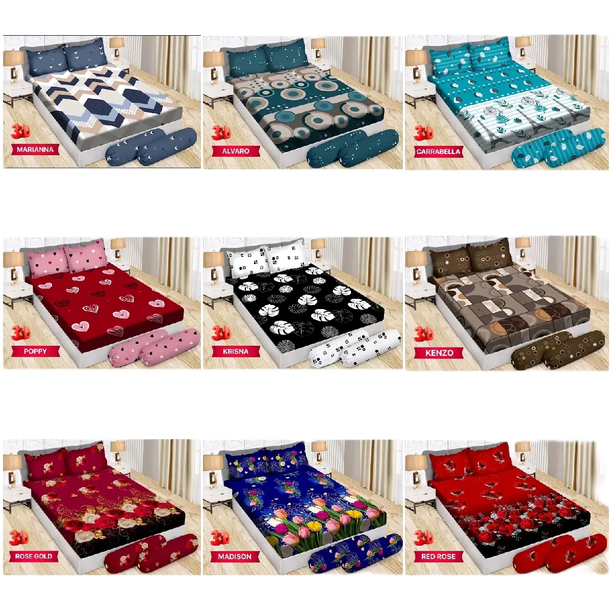 Sprei Bonita BANTAL 4 ( 180x200 ) King Size PART 1