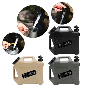 12L Camping Water Container dengan Spigot untuk Kendaraan Mobil Outdoor Camping Kapasitas Besar Dispenser Air Portabel Aman dan Tahan Lama