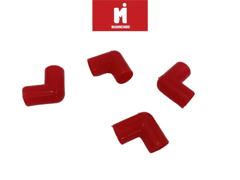 Keni L atau Keni T Pipa Merah/Putih Susu Aquarium 5/8'' Per 5 pcs 1