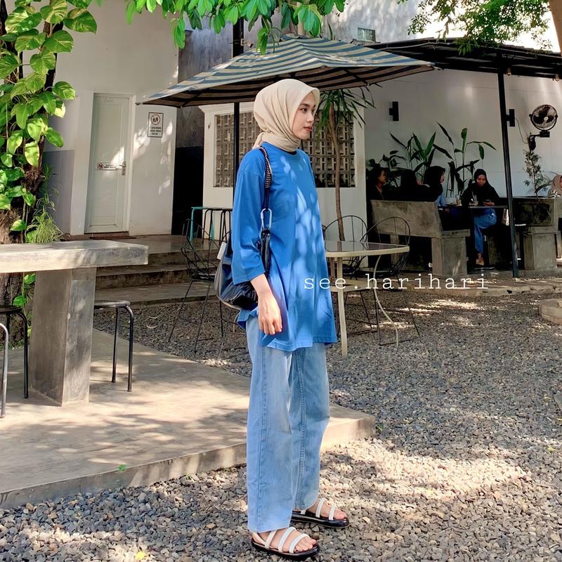 Oversized T-shirt | Kaos Oversize Wanita Polos | see.harihari 6