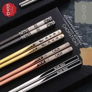 Stainless Steel Chopsticks - Sumpit Stainless Korea Asli