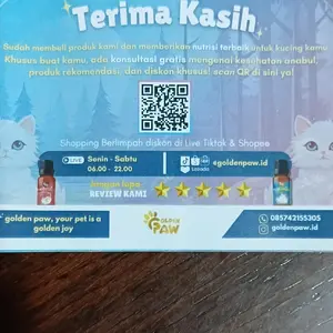 Golden Paw - Gold Virus 10ML Obat AntiVirus Ampuh Kucing Lawan Panleukopenia Calici Flu Berat Meningkatkan Imunitas dan Membantu Pemulihan