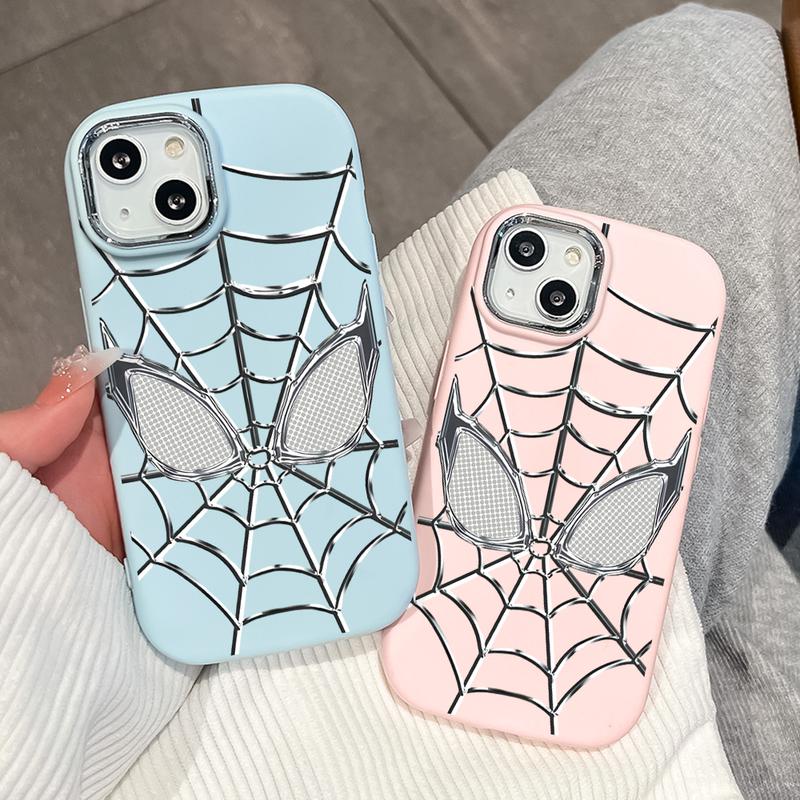 Spider-Man Soft Case Hp Casing Untuk iPhone 15 14 13 12 11 8 7 6 6S X XS XR Pro Plus Max SE Mini 2020 2022 Chubby Softcase Kesing C5-0474 4