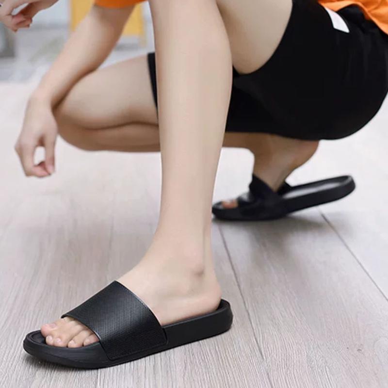 Sandal / Sendal Slip On / Slipper / Slide / Kokop / Pria / Laki laki / Cowok / Anak anak / Anti Licin / Empuk Nyaman / Kuat / Anti Licin / Jaring Polos Karet Shoes Selop Flat 4