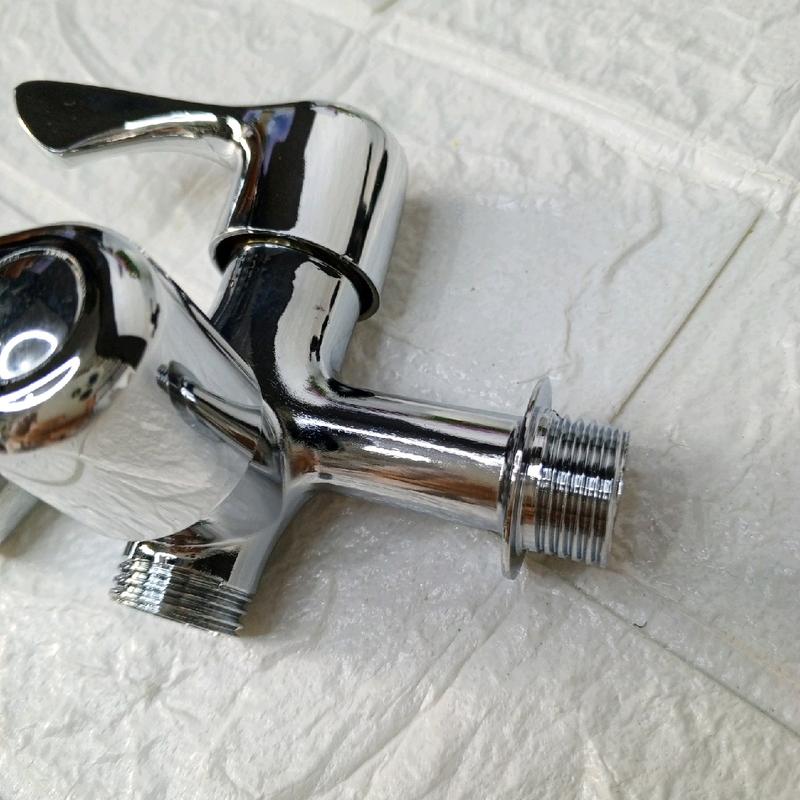 KRAN CABANG STAINLESS ANTI KARAT MODEL PUTAR DRAT 1/2 INCI BISA UNTUK SELANG SHOWER 3