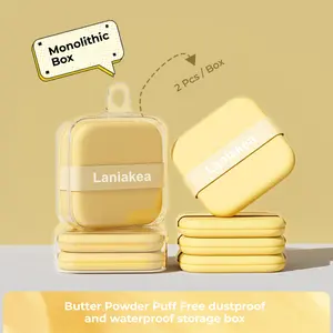 LANIAKEA 8 Pcs Square Spons Air Cushion Powder Puff Double-Sided Sponge Wajah Beauty Makeup Tool