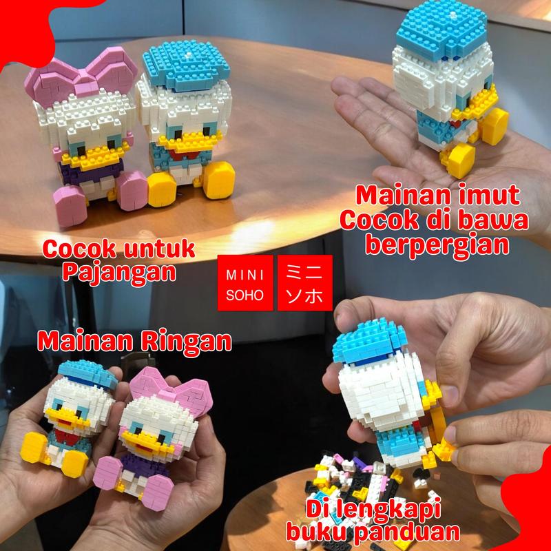 Nano Block Mainan Balok Susun Mainan Anak Mainan Edukasi DIY 3D Puzzle COD Blok Hadiah Plastik Kotak 3