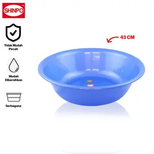 SHINPO Baskom Plastik Diameter 43 CM German Wash Basin Tidak Mudah Pecah SPO-SIP-823 XL