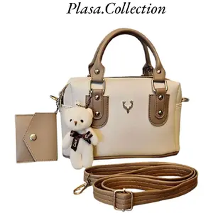 (ARFELLA) Tas Selempang Wanita 2 Ruang Model Santai Jalan-jalan Kondangan Bahan Sintetis Tebal Berkualitas Tali Adjustable Cocok Untuk Hangout Kerja Kuliah Dan Acara Formal Kode NAYLA